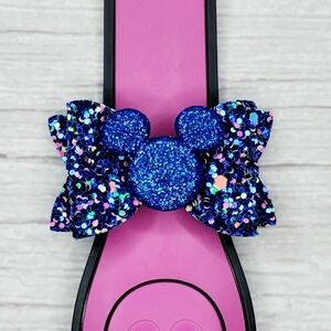 Blue Sparkle Magic Band Bow